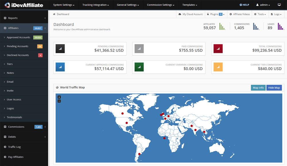 iDevAffiliate screenshot 1