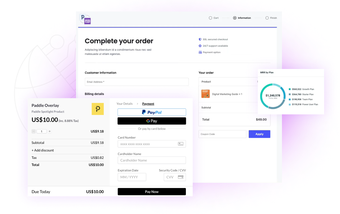 Paddle for WooCommerce screenshot
